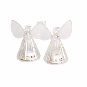 Sirius Iris Engel set LED kerstdecoratie van glas.