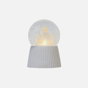 Sirius Cilja Sneeuwbool met Kerstman met warm witte LED-verlichting, stijlvolle kerstdecoratie.