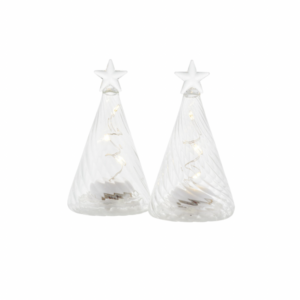 Wave Kerstboom Clear 2 st