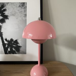 Paddenstoel LED lamp roze