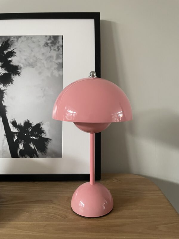 Paddenstoel LED lamp roze