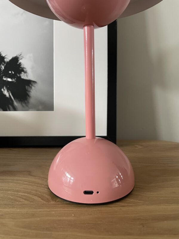 Paddenstoel LED lamp roze
