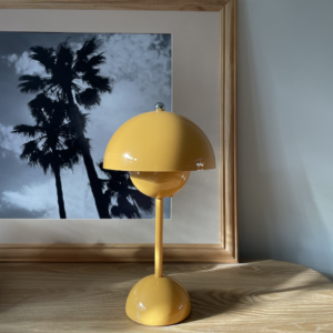 Paddenstoel LED lamp Geel