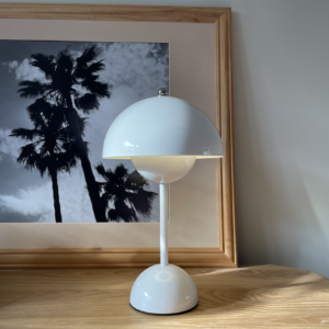 Paddenstoel LED lamp wit