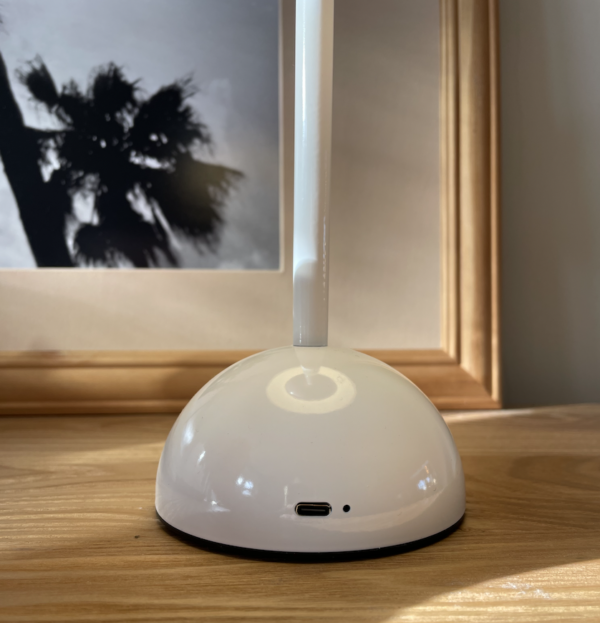 Paddenstoel LED lamp wit