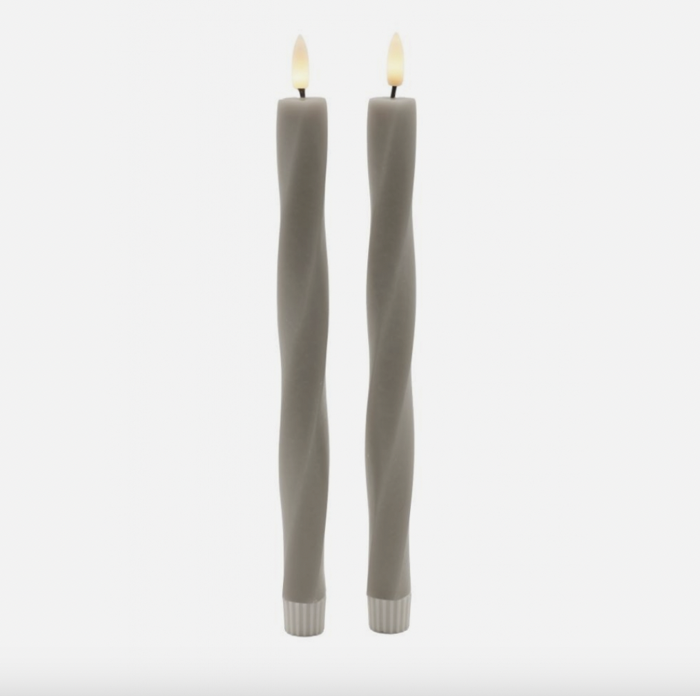 Sirius Sille Twist Nordic Sculpture LED-kaars in Scandinavisch design met warm wit licht (Ø2x25 cm)