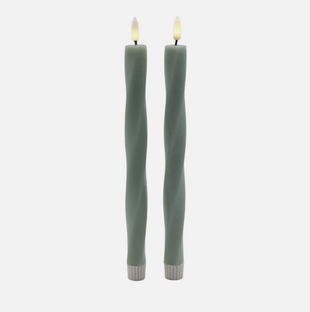 Sirius Sille Twist Nordic Sculpture LED-kaars in Scandinavisch design met warm wit licht (Ø2x25 cm)