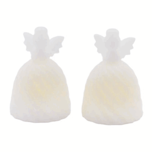 Sirius Angel engel van echte was met warm wit LED-licht – 10 cm